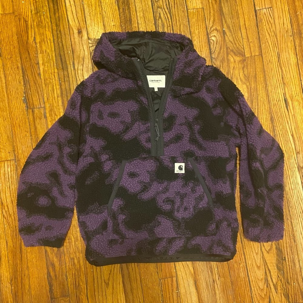 Carhartt WIP Hooded Loon Liner in Purple Blur Camo